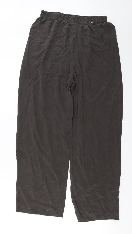 Nitya Womens Brown Trousers Size 14 L24 in