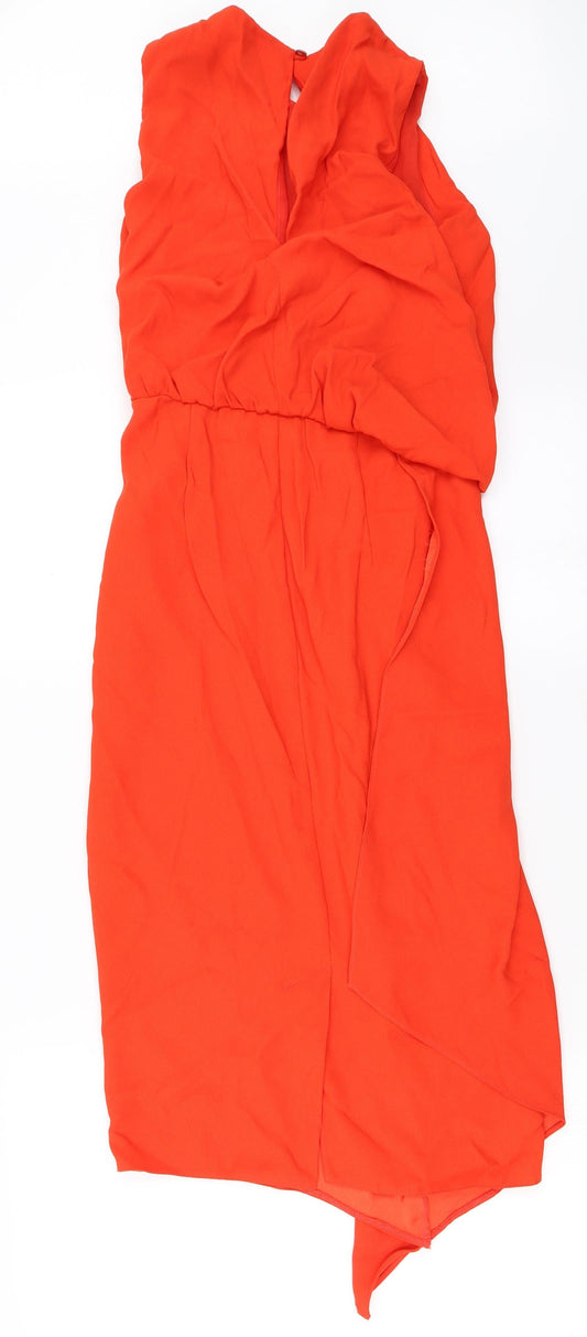 ASOS Womens Orange A-Line Size 6