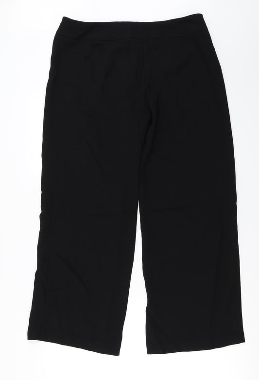Marks and Spencer Womens Black Trousers Size 14 L24 in
