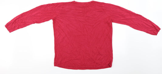 Marks and Spencer Womens Pink Pullover Jumper Size 20