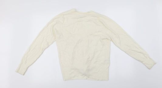Matalan Womens Ivory Cardigan Jumper Size 14