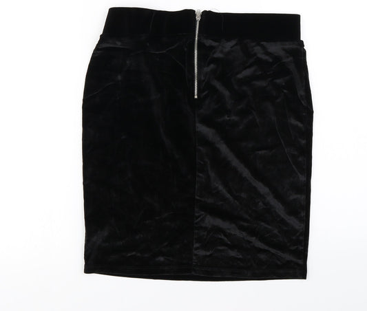 Miss Selfridge Womens Black A-Line Skirt Size 4