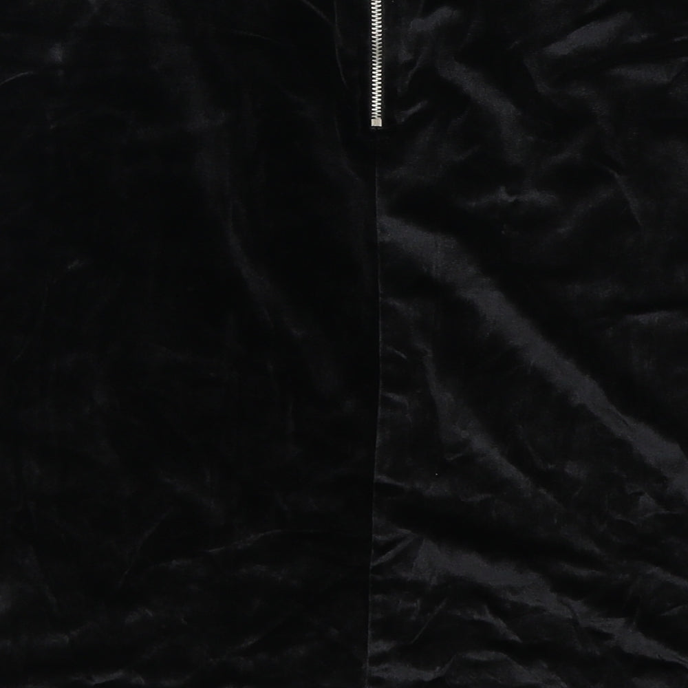 Miss Selfridge Womens Black A-Line Skirt Size 4