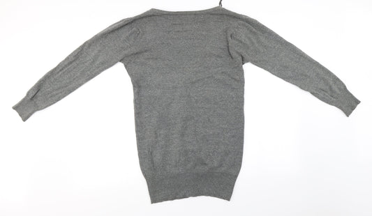 Select Womens Grey Cardigan Jumper Size 14