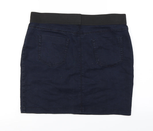 Marks and Spencer Womens Blue A-Line Skirt Size 14