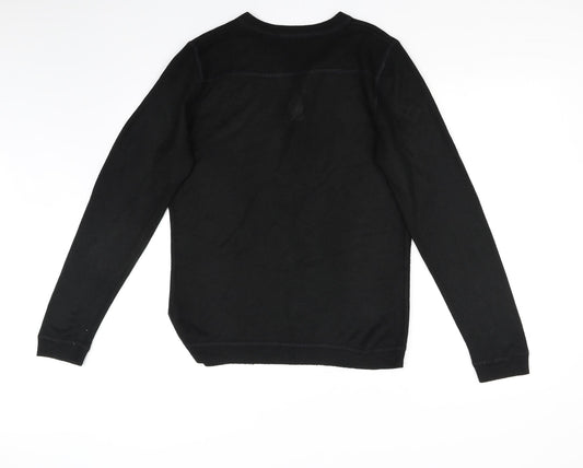 Red Herring Womens Black Pullover Jumper Size S