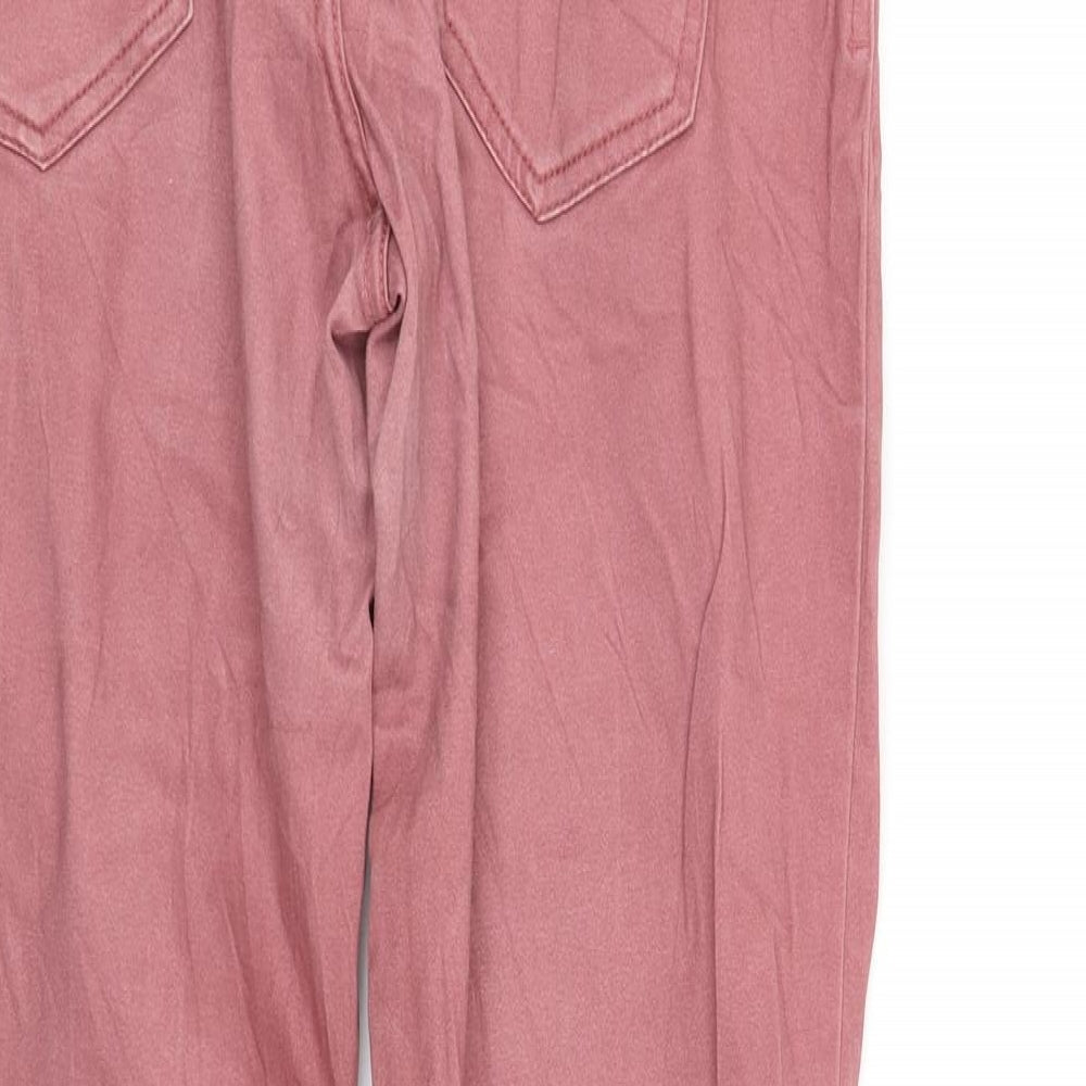 Up Fashion Womens Pink Trousers Size 10 L31 in