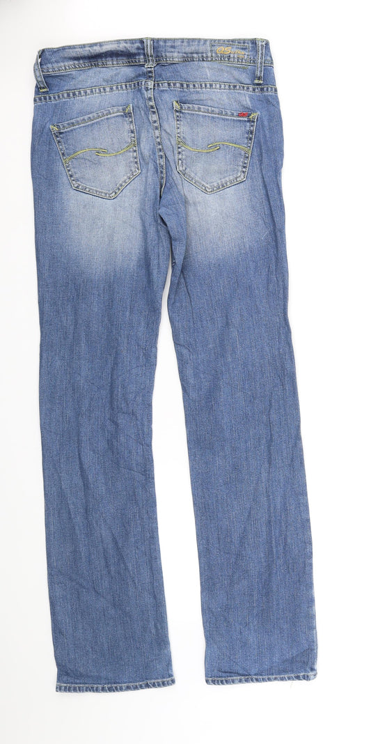 Catie Womens Blue Straight Jeans Size M L32 in