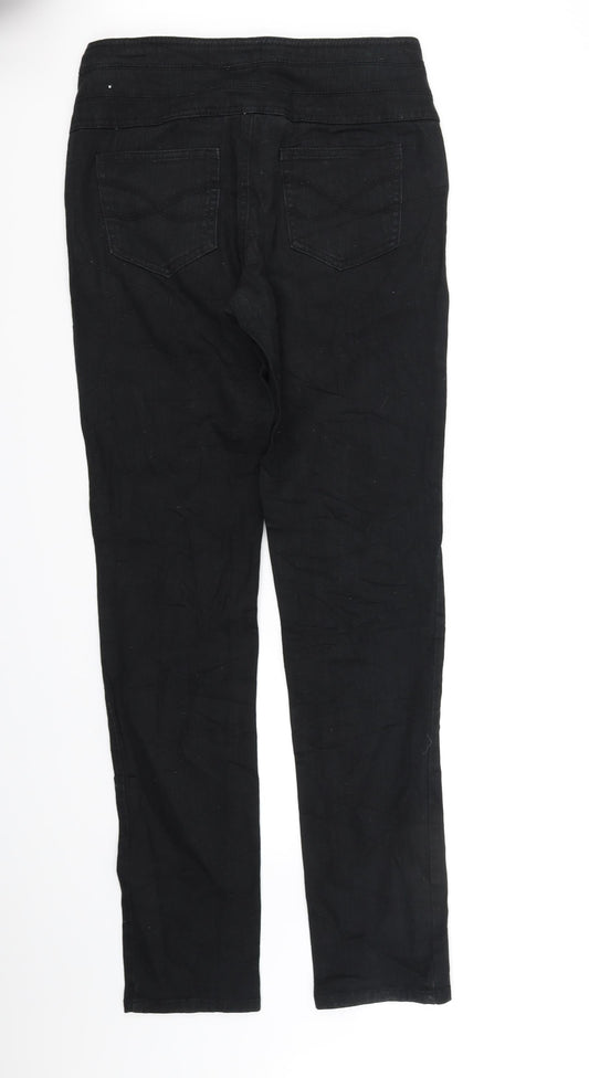 John Banner Womens Black Straight Jeans Size L L35 in
