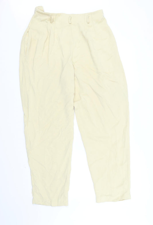 Watercolours Womens Yellow Trousers Size 14 L32 in
