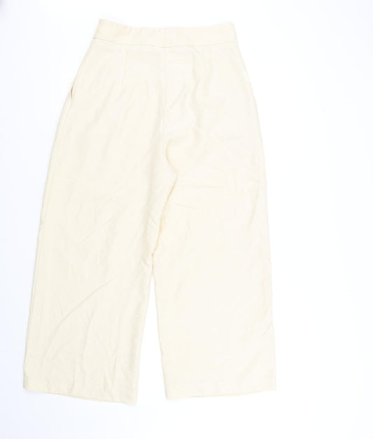 Mango Womens Beige Trousers Size 8 L28 in