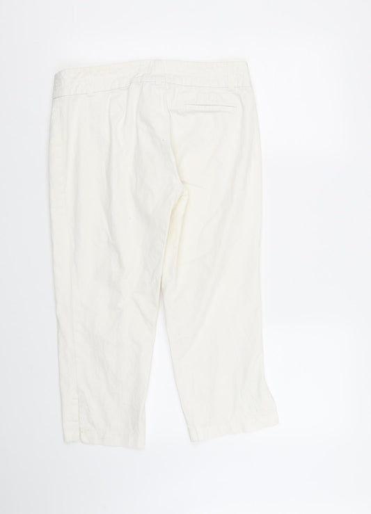 Josef Womens White Trousers Size 8 L24 in