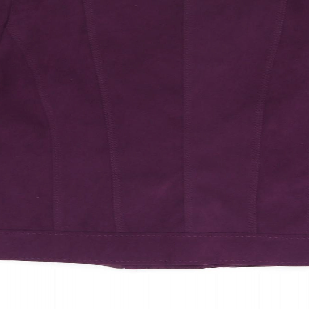 David Emanuel Womens Purple Jacket Size 14