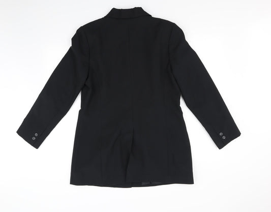 Jessica Reid Womens Black Jacket Blazer Size 14
