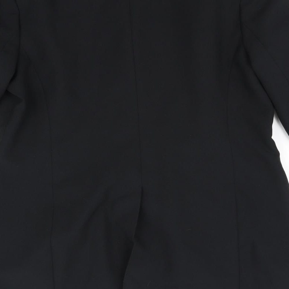 Brand and care label for Jessica Reid women’s black jacket blazer, size UK 14