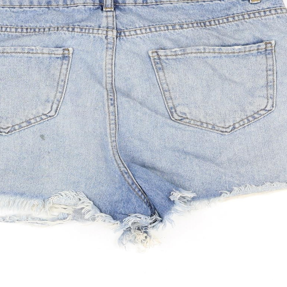 deniem & co Womens Blue Cut-Off Shorts Size 14