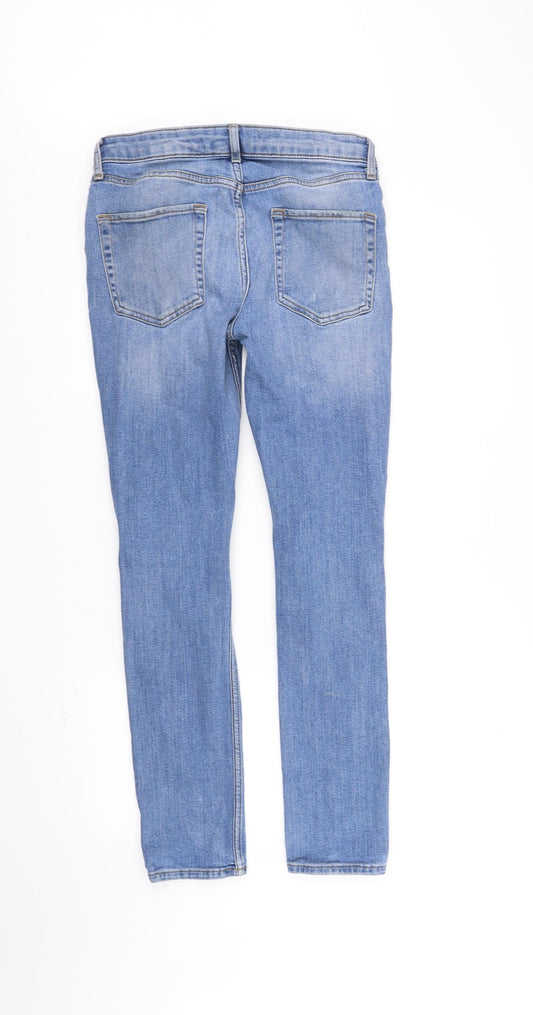 Topman Mens Blue Straight Jeans Size M L32 in