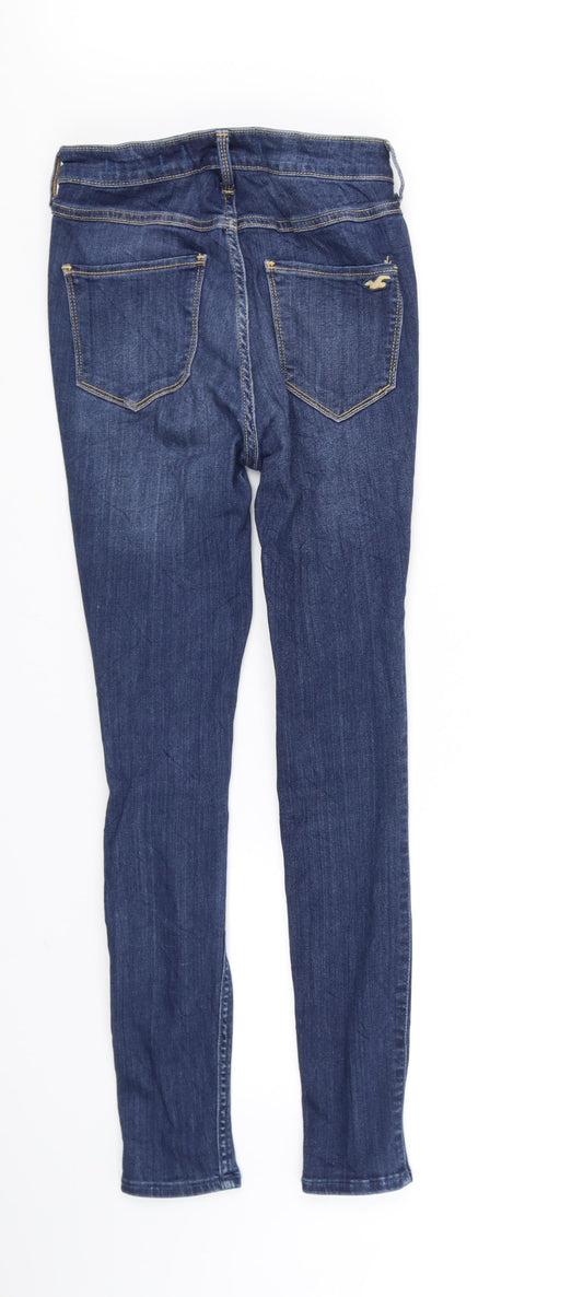 holister Girls Blue Straight Jeans Size 5 Years - Distressed