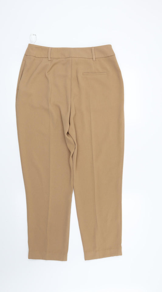 Dorothy Perkins Womens Brown Trousers Size 12 L28 in