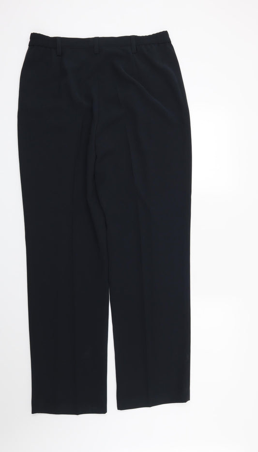 Preworn Womens Blue Trousers Size 16 L32 in