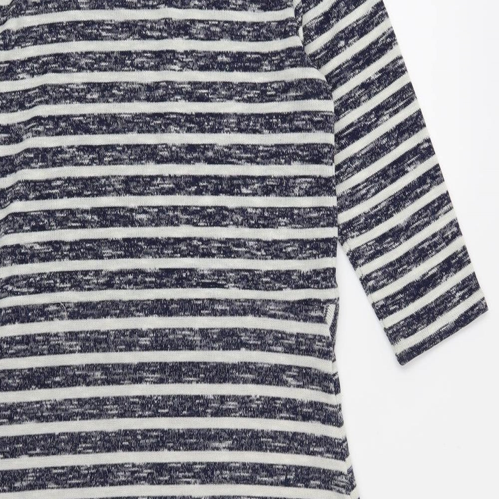 TU Womens Blue Striped Jumper Dress Size 10