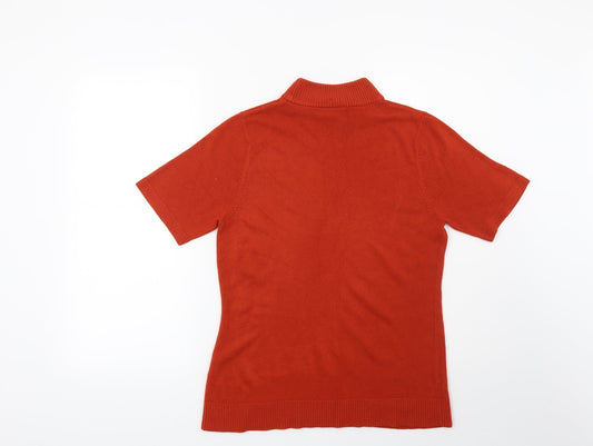 BHS Womens Orange Pullover Jumper Size 14