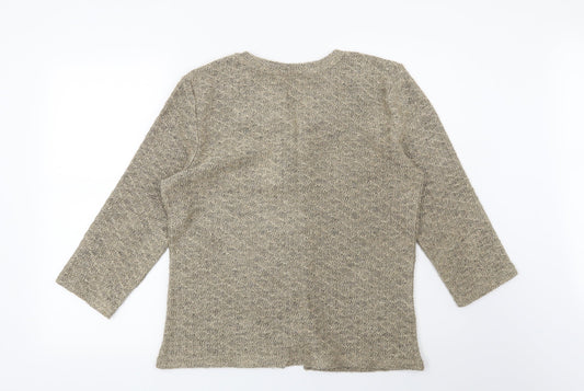 Per Una Womens Beige Cardigan Jumper Size L