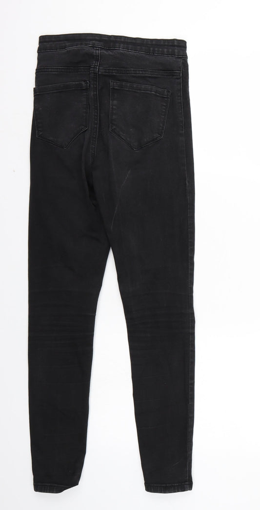 Denim & Co. Womens Black Skinny Jeans Size 34 L27 in