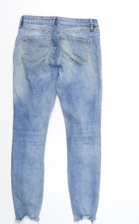 Denim & Co. Womens Blue Skinny Jeans Size 10 L27 in