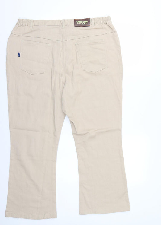 Union Blues Womens Beige Trousers Size 38 L26 in