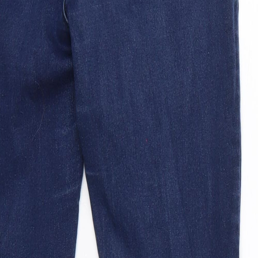 Brand and care label for Peacocks women’s blue skinny jeans, size UK 10, 29-inch leg