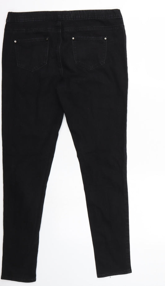 Denim & Co. Womens Black Skinny Jeans Size 10 L29 in