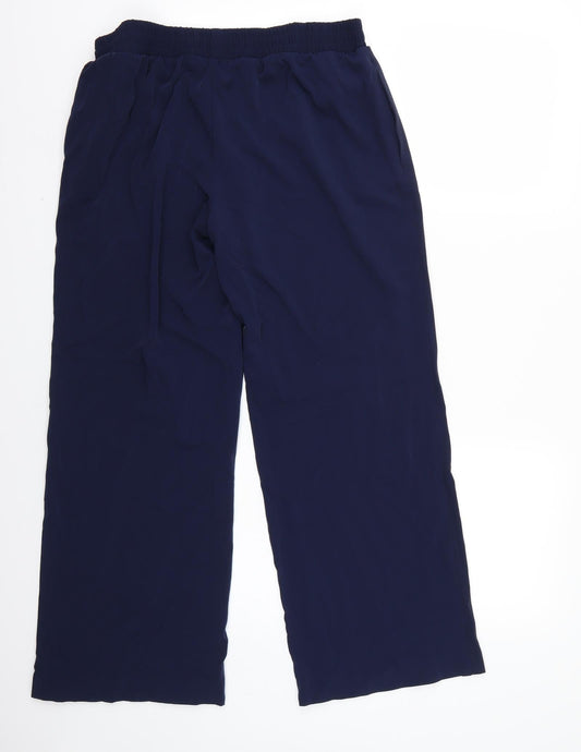 Marks and Spencer Womens Blue Cropped Trousers Size 12 L27 in