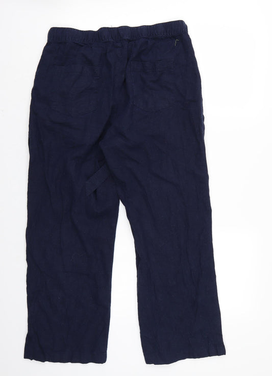 Bonmarché Womens Blue Trousers Size 14 L26 in
