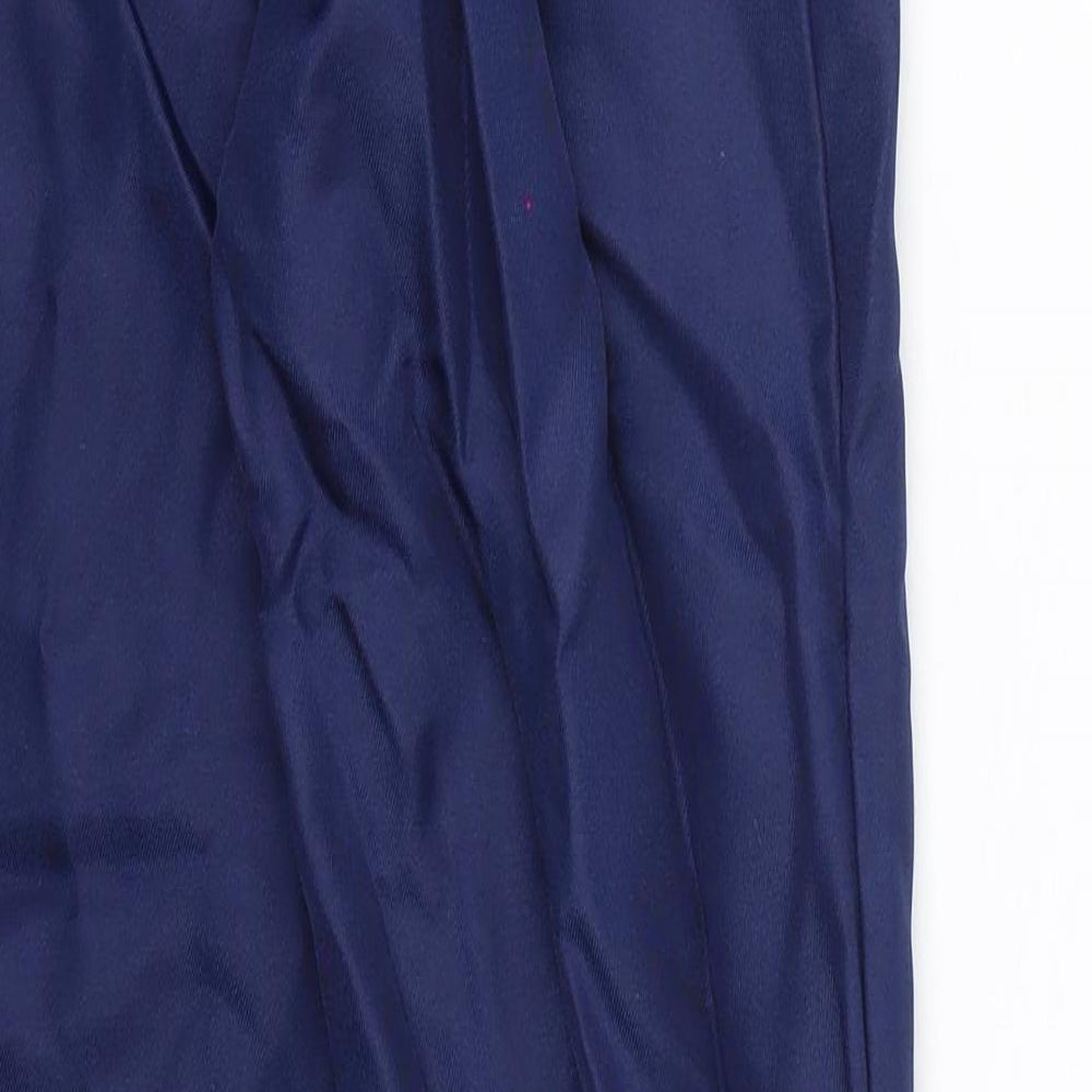 Brand and care label for Preworn women’s blue trousers, size 2XL, 30-inch leg