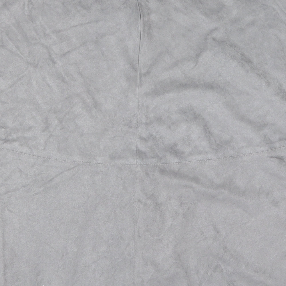 Brand and care label for Pomodoro women’s grey a-line skirt, size UK 16