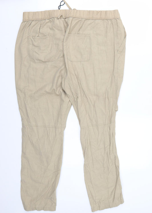 Good move Womens Beige Trousers Size 18 L26 in
