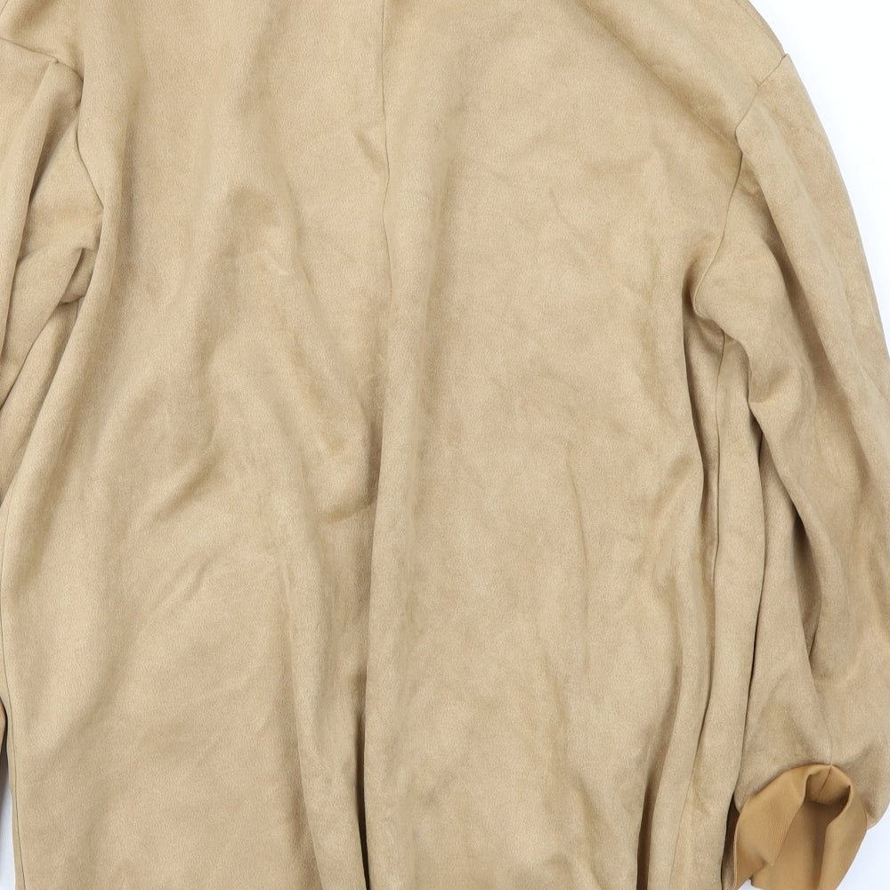 Brand and care label for Primark women’s beige jacket coat, size UK 10
