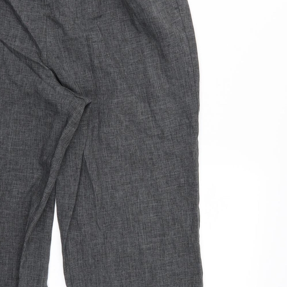 BHS Womens Grey Trousers Size 16 L26 in