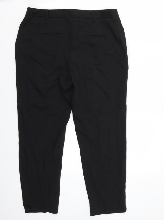 Dorothy Perkins Womens Black Trousers Size 12 L26 in