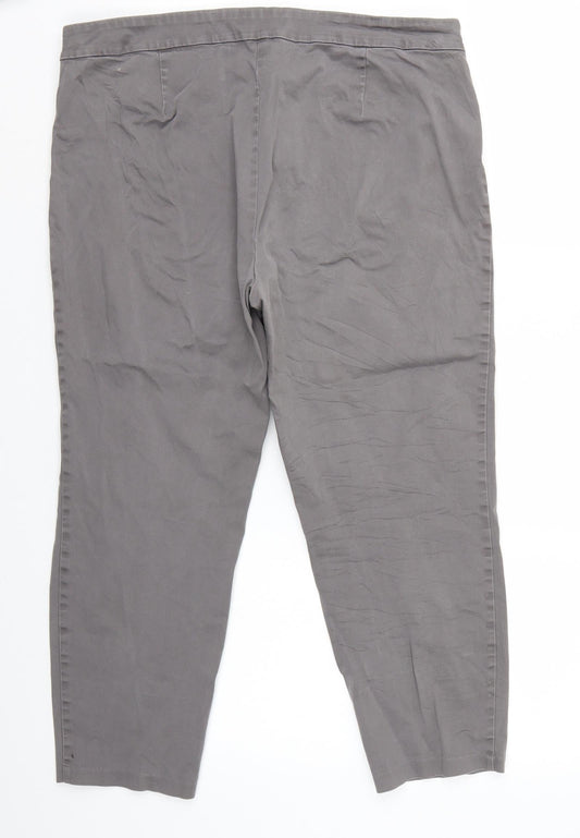 Marks and Spencer Womens Grey Trousers Size 16 L23 in