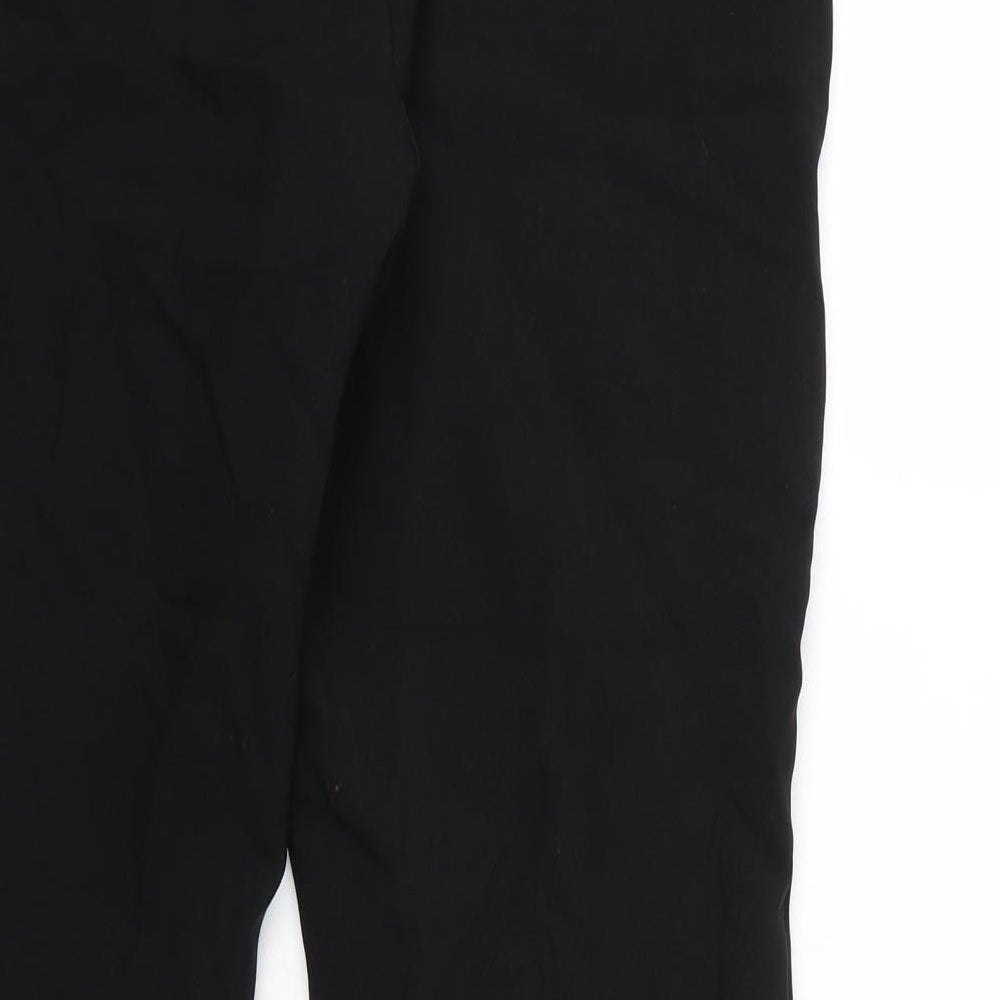 Peacocks Womens Black Trousers Size 10 L27 in