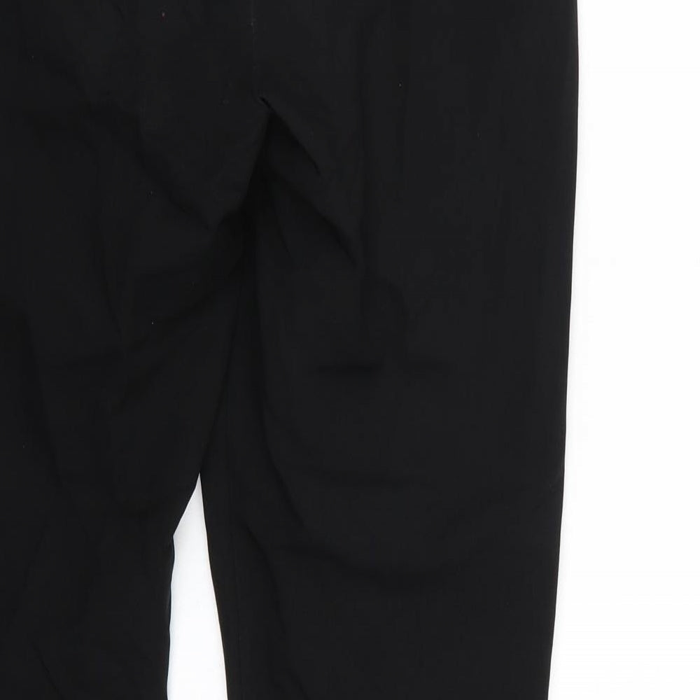 Peacocks Womens Black Trousers Size 8 L28 in