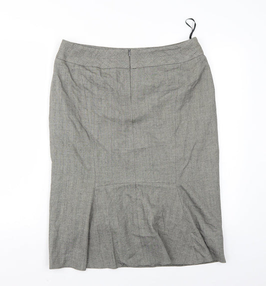 collection Womens Beige A-Line Skirt Size 14