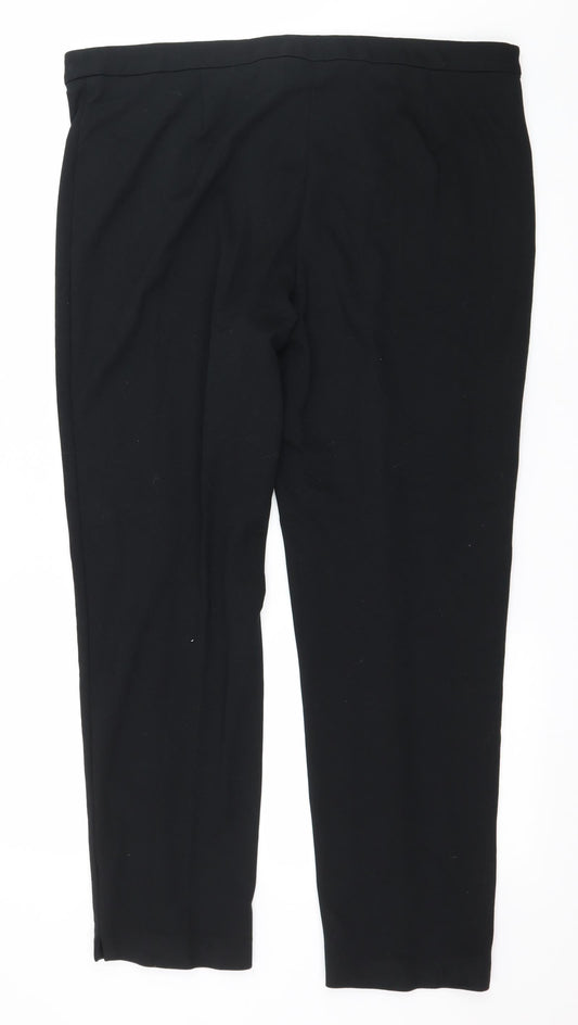 Marks and Spencer Womens Black Trousers Size 18 L29 in