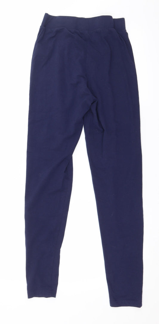 New Look Girls Blue Jersey Jogger Trousers Size M