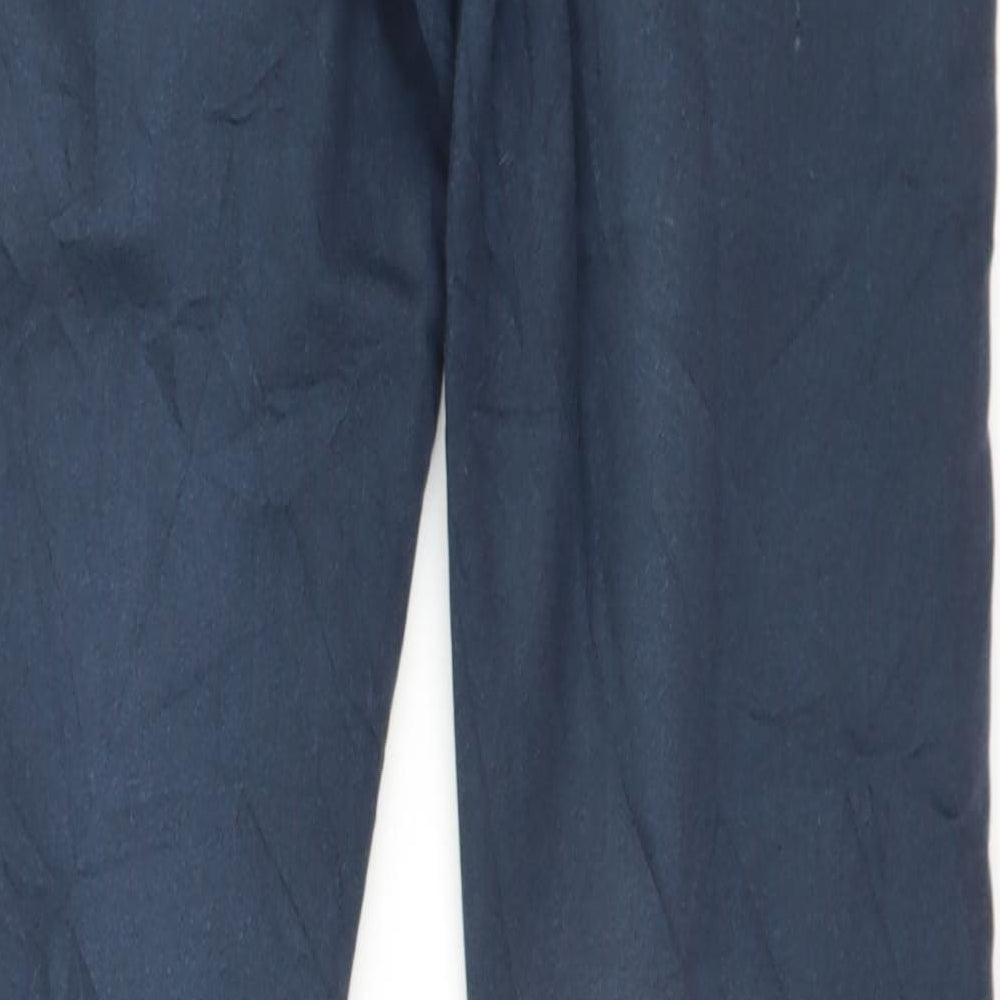 Brand and care label for House Basic women’s blue denim jegging jeans, size S, 30-inch leg