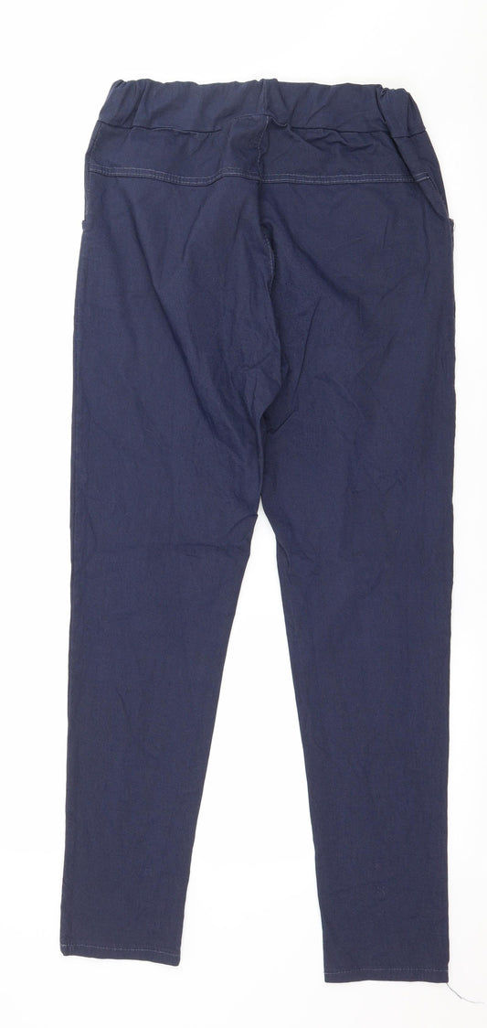Preworn Womens Blue Trousers Size 10 L28 in