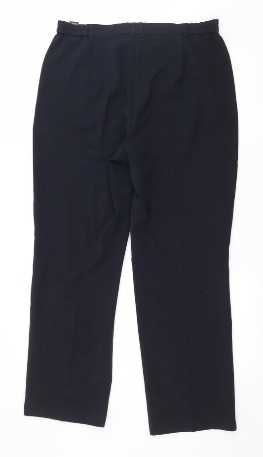 Marks and Spencer Womens Blue Trousers Size 14 L29 in