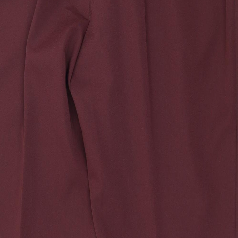 Preworn Womens Red Trousers Size 18 L28 in